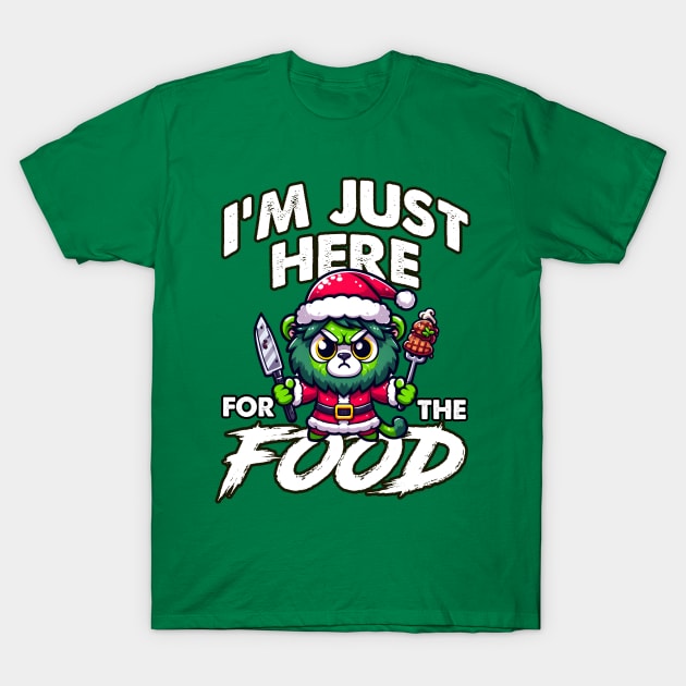 I'm just here for the food - Green Imp Sagui T-Shirt by SergioCoelho_Arts